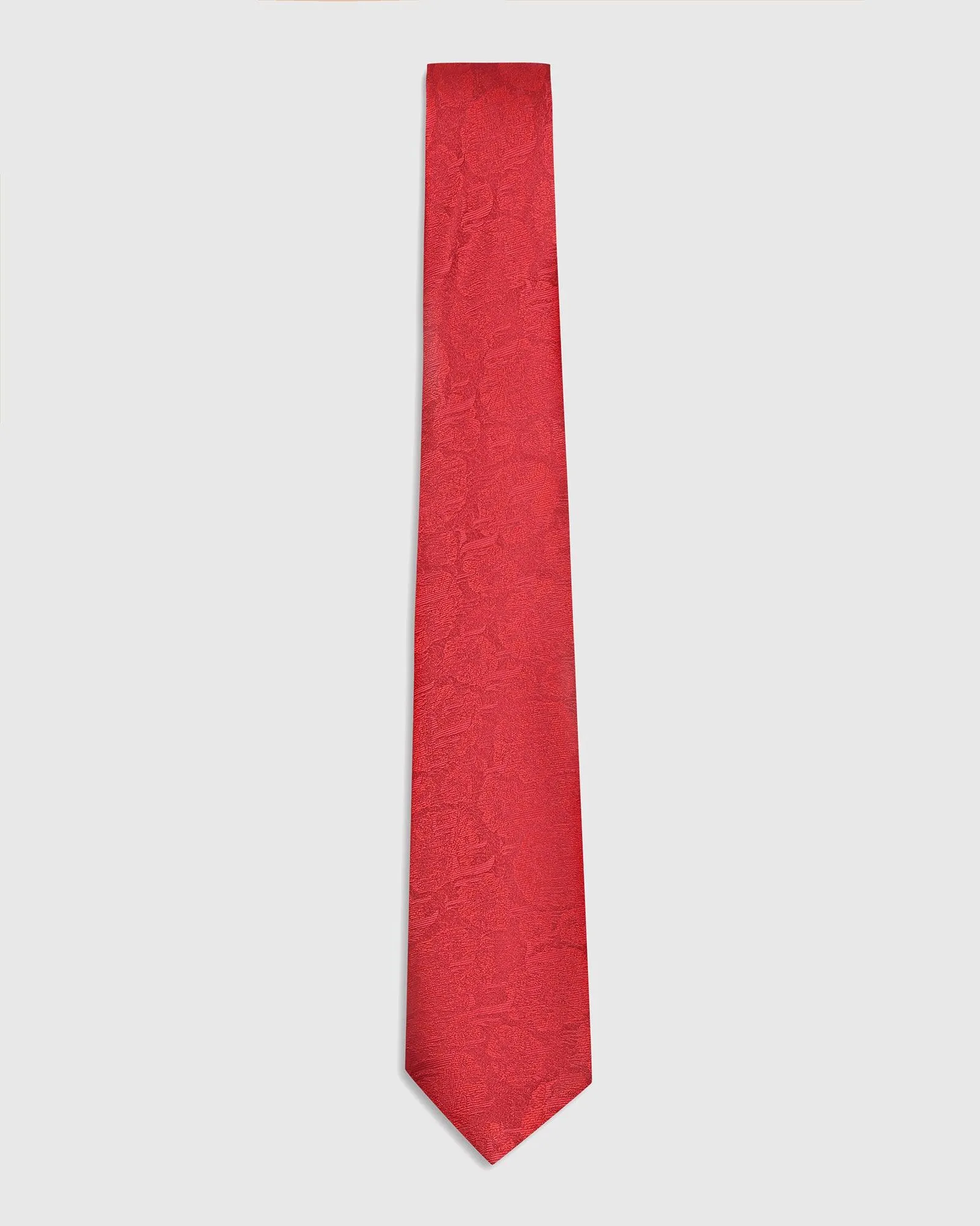 Silk Red Printed Tie - Talisca