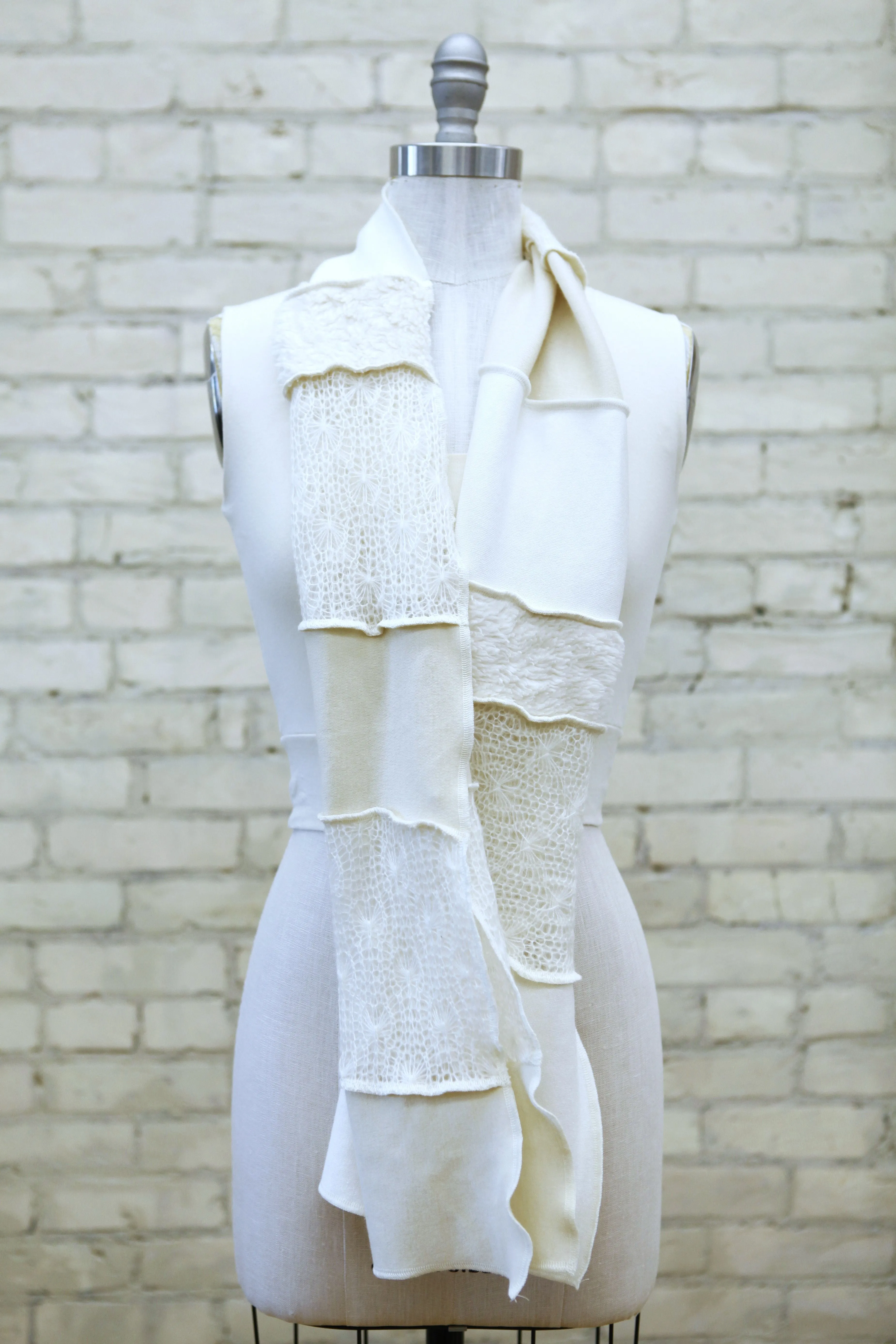 Snow Queen Patchwork Scarf