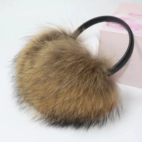 TEEK - Plush Genuine Fox Fluff Earmuffs