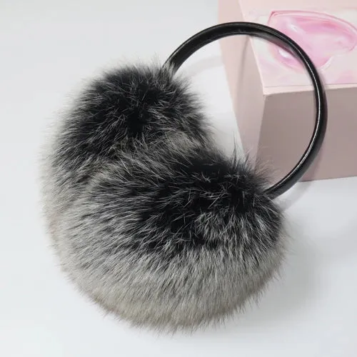 TEEK - Plush Genuine Fox Fluff Earmuffs