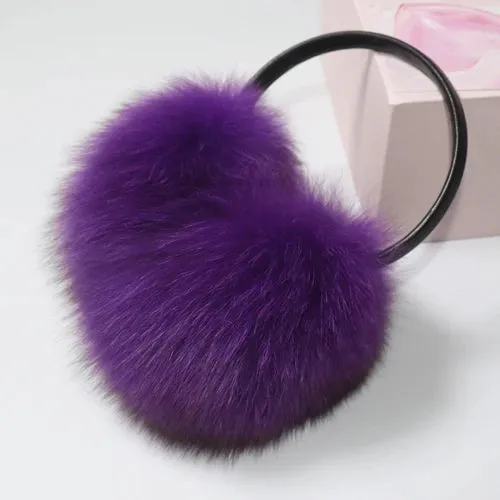 TEEK - Plush Genuine Fox Fluff Earmuffs