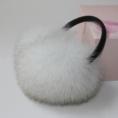 TEEK - Plush Genuine Fox Fluff Earmuffs