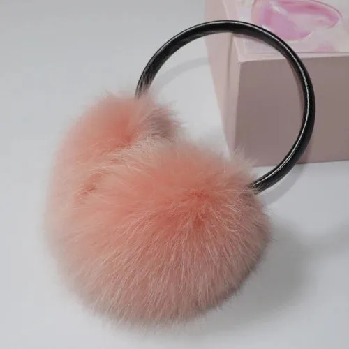 TEEK - Plush Genuine Fox Fluff Earmuffs