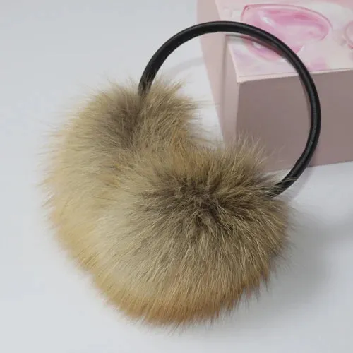 TEEK - Plush Genuine Fox Fluff Earmuffs