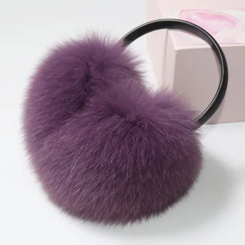 TEEK - Plush Genuine Fox Fluff Earmuffs