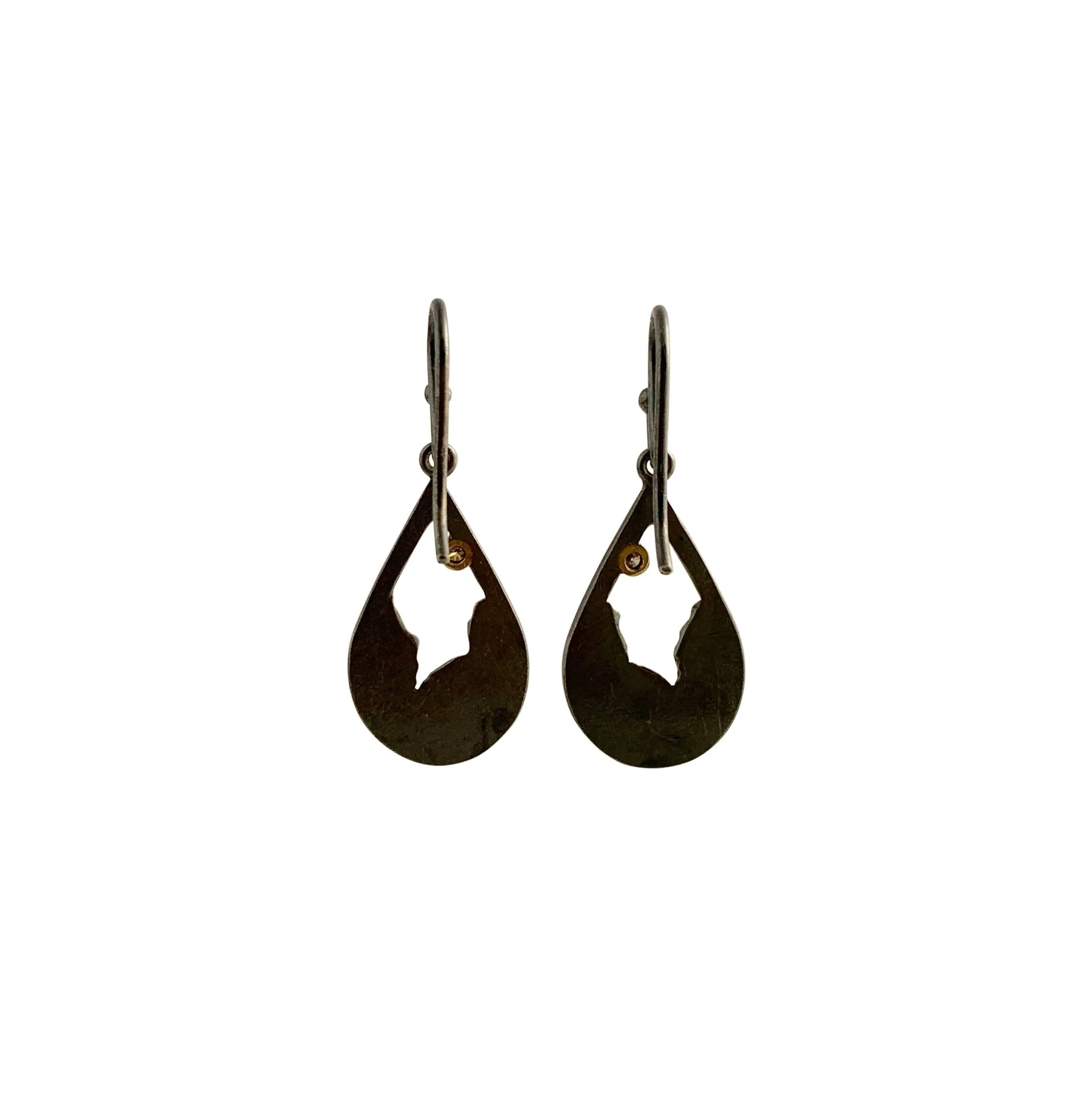 Terra Droplet Earring-Oxidized