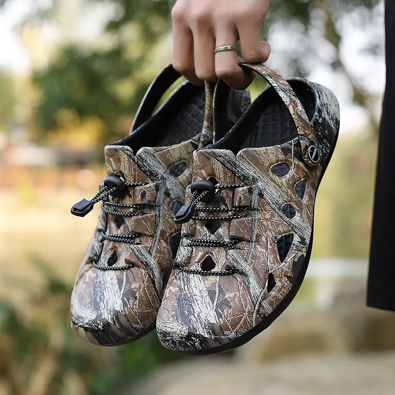 The Pioneer Men Camo Crocs for Hiking and Outdoor Sports