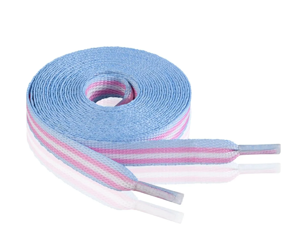 Transgender Flag Shoe Laces (1 Pair)