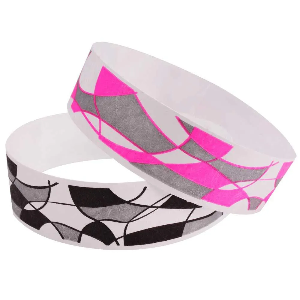 Tytan-Band® Expressions Tyvek Wristbands 3/4" Abstract Design NTX118 (500/Pack)