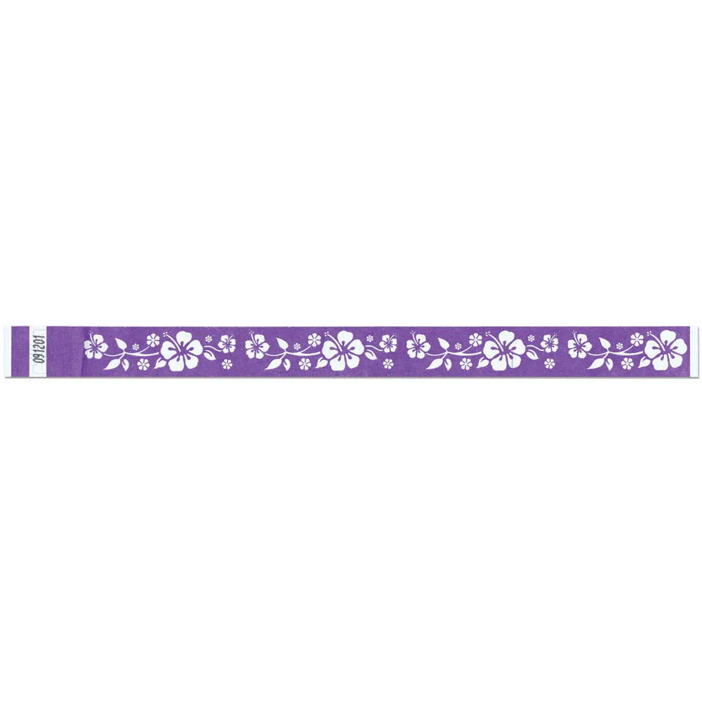 Tytan-Band® Expressions Tyvek Wristbands 3/4" Aloha Design NTX70 (500/Pack)