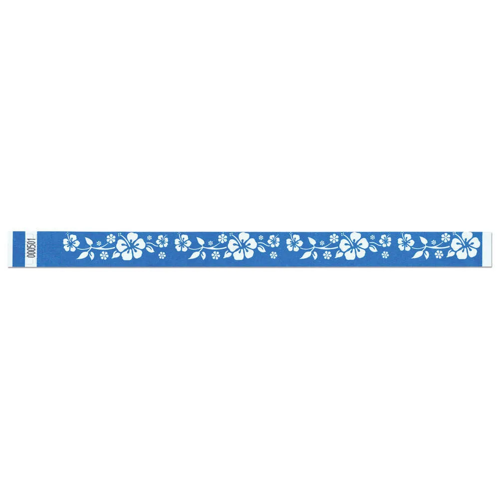 Tytan-Band® Expressions Tyvek Wristbands 3/4" Aloha Design NTX70 (500/Pack)