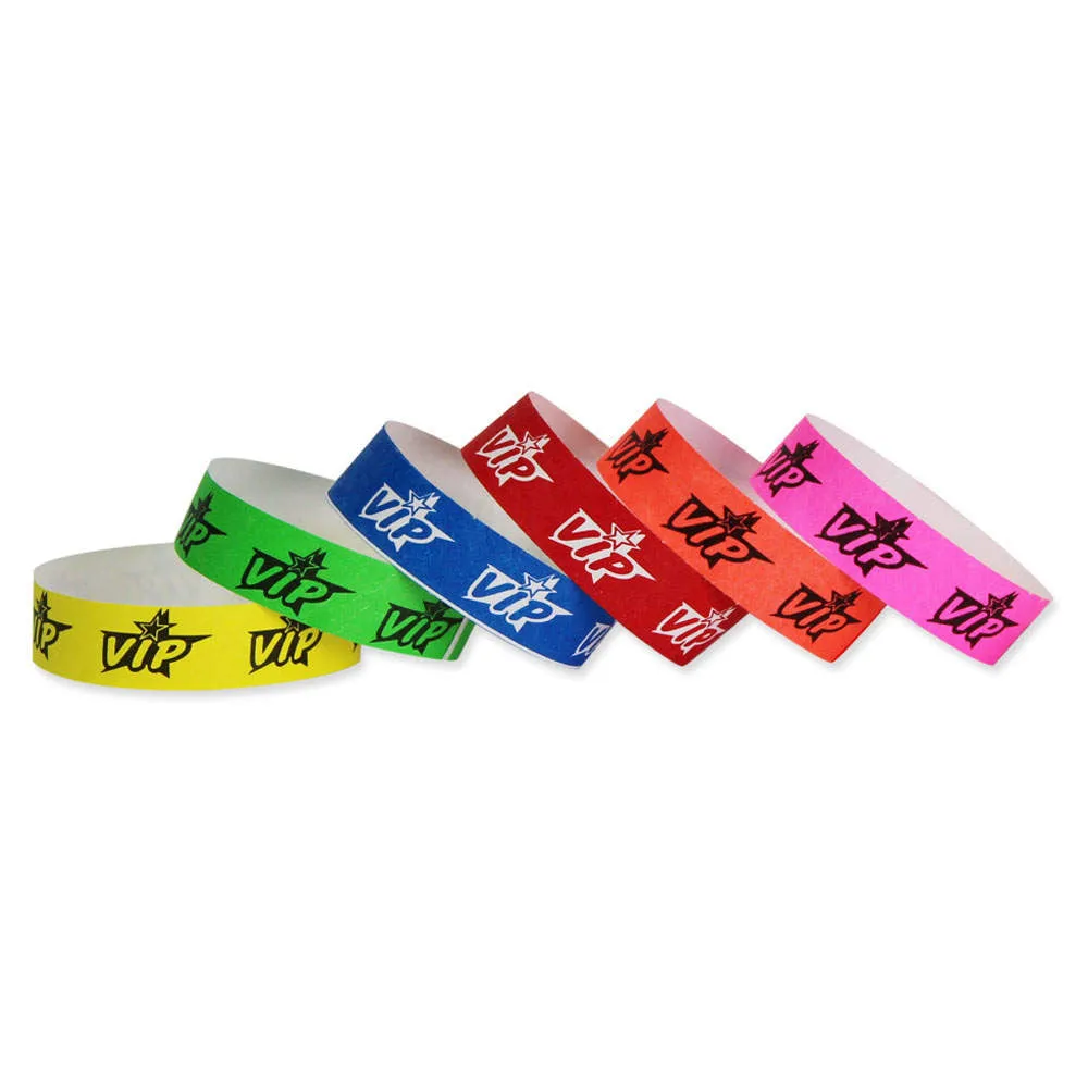 Tytan-Band® Expressions Tyvek Wristbands 3/4" VIP Stars Design NTX81 (500/Pack)