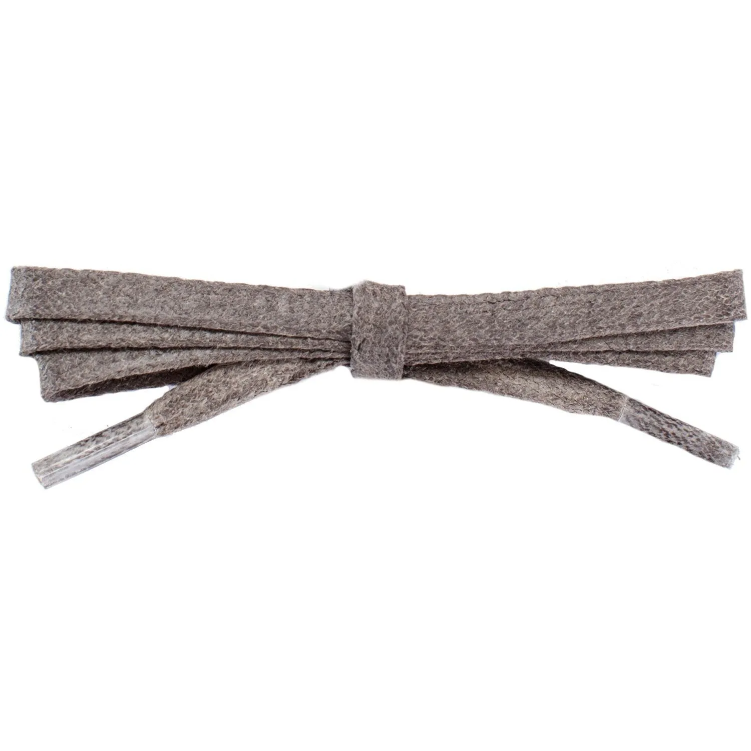 Wholesale Waxed Cotton Flat Dress Laces 1/4" - Taupe (12 Pair Pack) Shoelaces